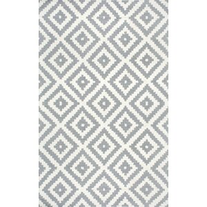 Obadiah Hand-Woven Wool Gray Area Rug