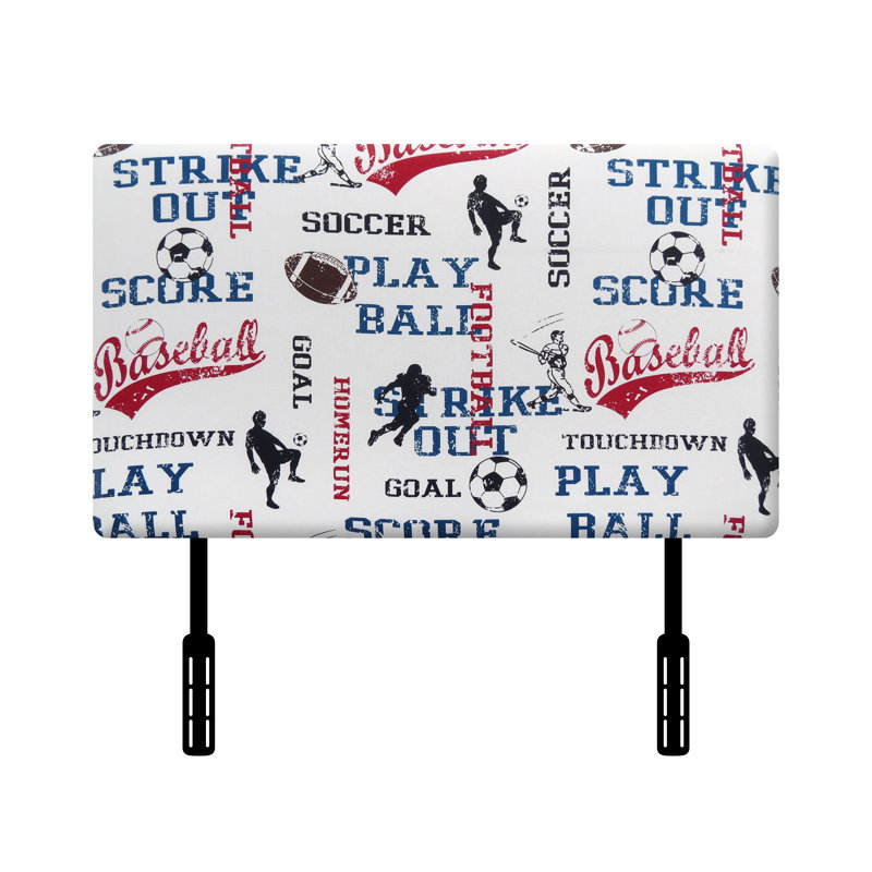 KidzWorld Sports Twin Upholstered Headboard Wayfair