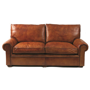Tan Leather Sofa Wayfair Co Uk Seville Genuine Leather Loveseat