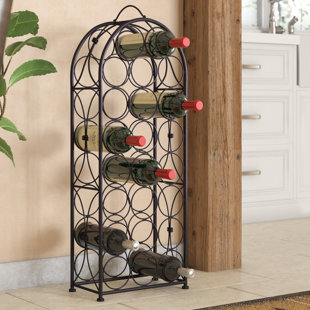 Corner Floor Wine Rack Wayfair Brussels 23 Bottle Floor Wine Rack