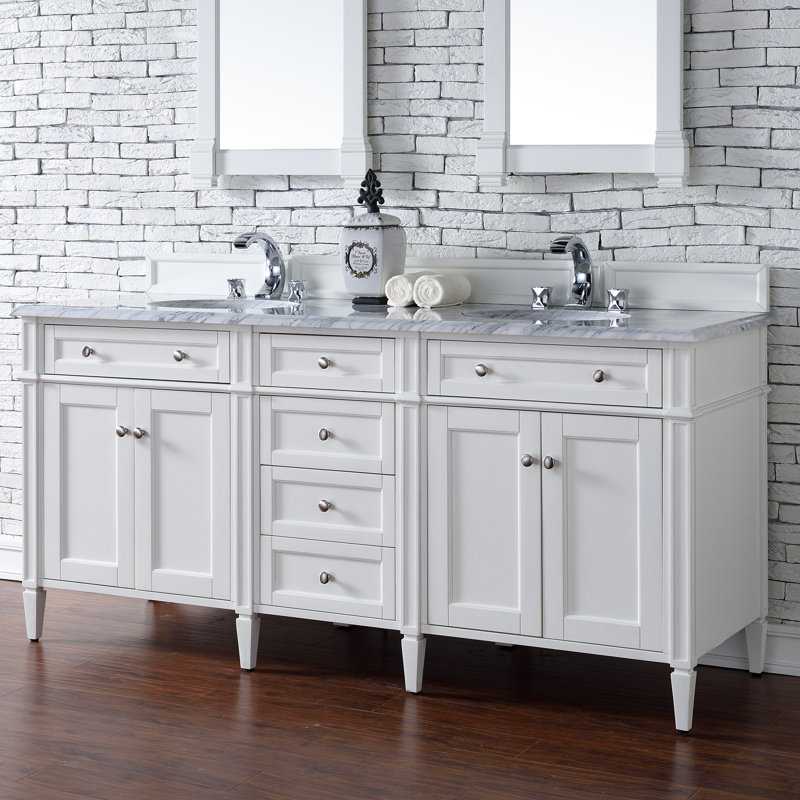 James Martin Furniture Brittany 72 Double Bathroom Vanity Base Only Brittany 72 Double Bathroom Vanity Base Only