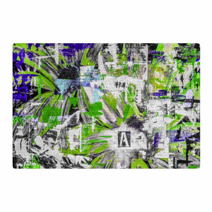 Bruce Stanfield Life Through Adversity 2 Abstract Green Area Rug