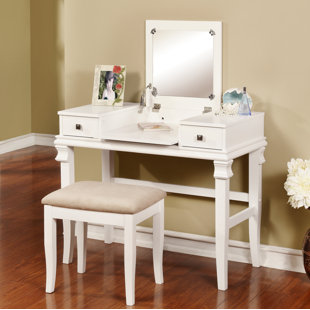 Willa Arlo Interiors Lucca Vanity Set With Mirror Wayfair Save