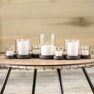 Candle Holders Birch Lane Selby 7 Piece Bubbles Iron Gl Candle Holder Set