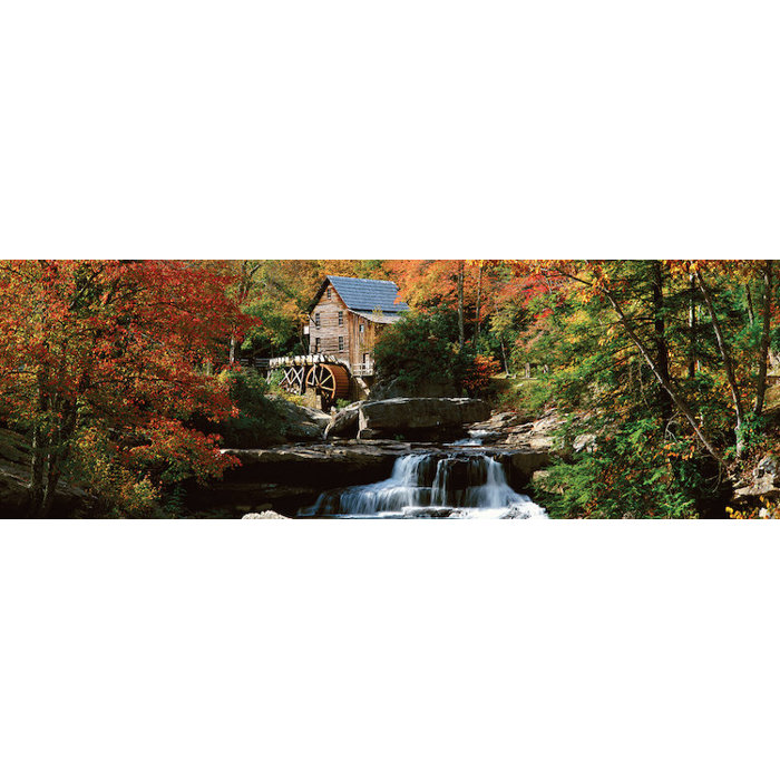 Autumn Landscape Glade Creek Grist Mill Babcock State Park Fayette County West Virginia Usa Photographic Print On Wrapped Canvas