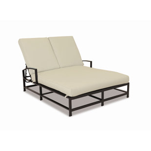Double Patio Chaise Lounge Chairs You Ll Love Wayfair La Jolla Double Chaise Lounge With Cushion