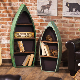 Boat Shaped Bookcase Wayfair Co Uk Rockaway 2 Piece Standard Bookcase Set