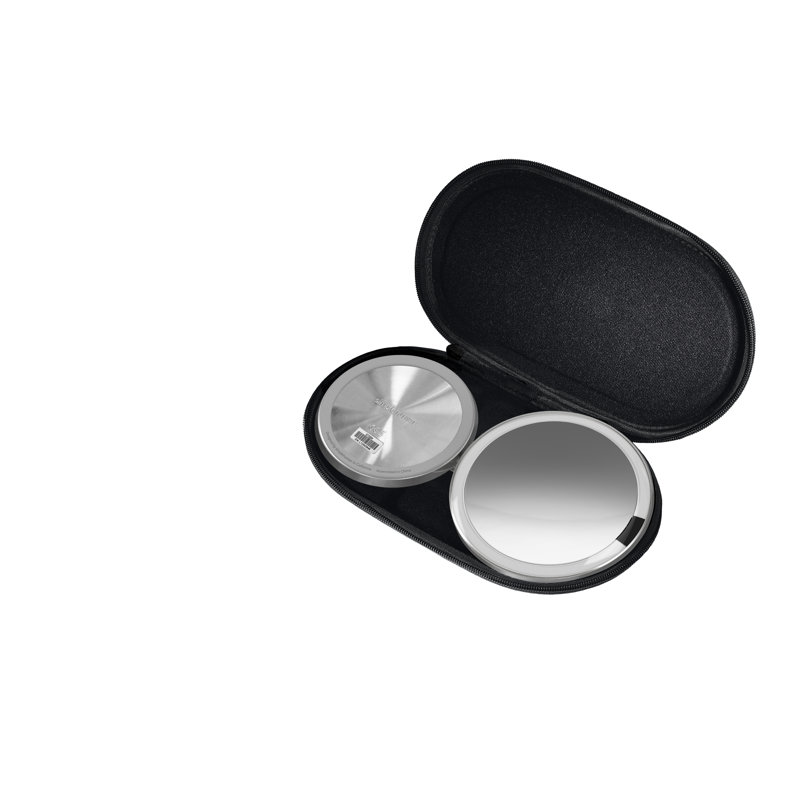 simplehuman Sensor Makeup Mirror 5" Round, 10x Magnification, Stainless
