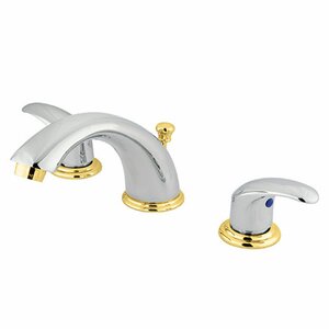 Legacy Double Handle Widespread Bathroom Faucet with Brass Pop-Up Drain