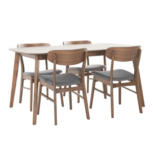 Upholstered Chairs Dining Room urban 7 piece dining set Feldmann 5 Piece Dining Set Upholstered Chairs Dining Room riverside 15850158591585415854 belmeade 7 piece dining table set in old Feldmann 5 Piece Dining Set