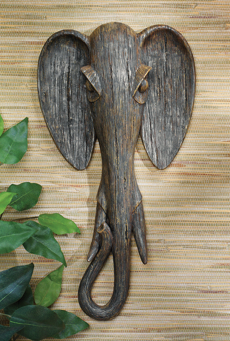 Design Toscano Animal Mask Of The Savannah Elephant Wall Decor Design Toscano Animal Mask Of The Savannah Elephant Wall Decor Reviews Wayfair