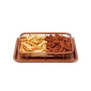 2 Piece Copper Crisper Non-Stick Cookware Set