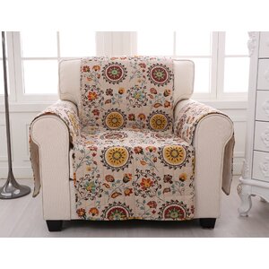 Andorra Quilted Box Cushion Armchair Slipcover