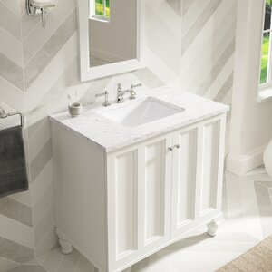 Caxton Rectangle Undermount Bathroom Sink with Overflow