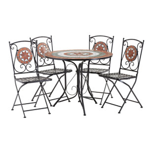 Wrought Iron Patio Sets Wayfair Co Uk Bautista 4 Seater Dining Set