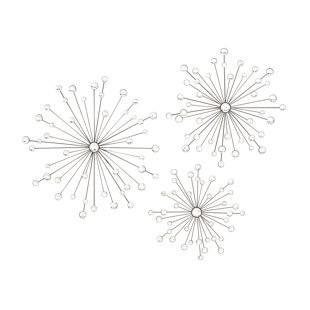 3 Piece Metal And Acrylic Wall Decor Set 3 Piece Metal And Acrylic Wall Decor Set