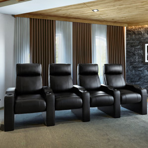 Modern Manual Rocker Recline Row Seating (Row of 4) by Freeport Park