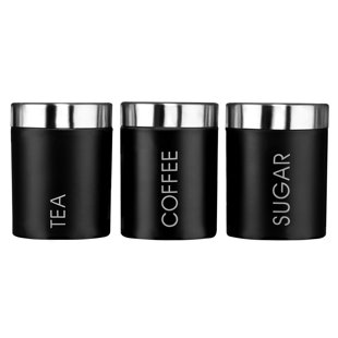 Kitchen Canisters Jars You Ll Love Wayfair Co Uk 3 Piece Coffee Tea Sugar Jar Set