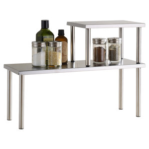 Erin 2 Piece Stainless Steel Square Accent Stora..