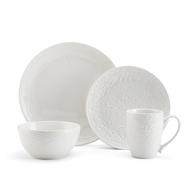 Pfaltzgraff Filigree 16 Piece Dinnerware Set, Service for 4 ... Pfaltzgraff Filigree 16 Piece Dinnerware Set, Service for 4 ...