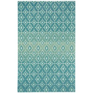 Rossio Azure Trellis Area Rug