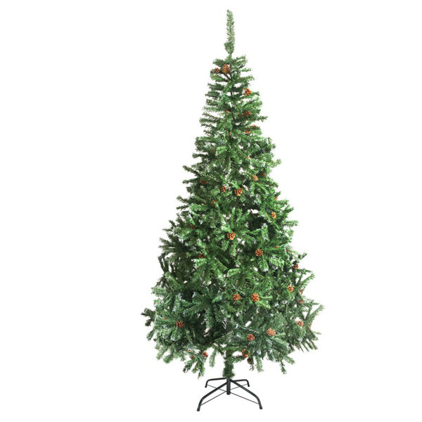 the holiday aisle 9 green pine artificial christmas tree with pine cones and stand reviews wayfair - Christmas Tree With Pine Cones the holiday aisle 9 green pine artificial christmas tree with pine cones and stand reviews wayfair - Christmas Tree With Pine Cones