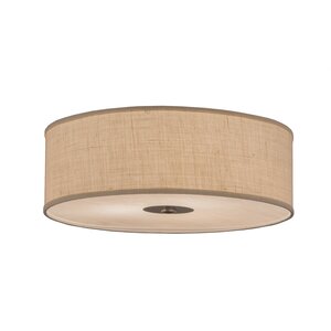 Greenbriar Oak 3-Light Flush Mount