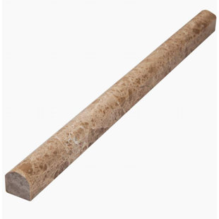 Tile Trim You Ll Love Wayfair 12 X 0 75 Marble Bullnose Tile Trim In Light Brown