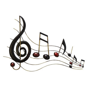 Musical Notes Wall Decor Wayfair Metal Music Notes Wall Décor