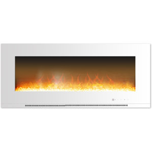 Abou Wall Mount Electric Fireplace by Orren Ellis