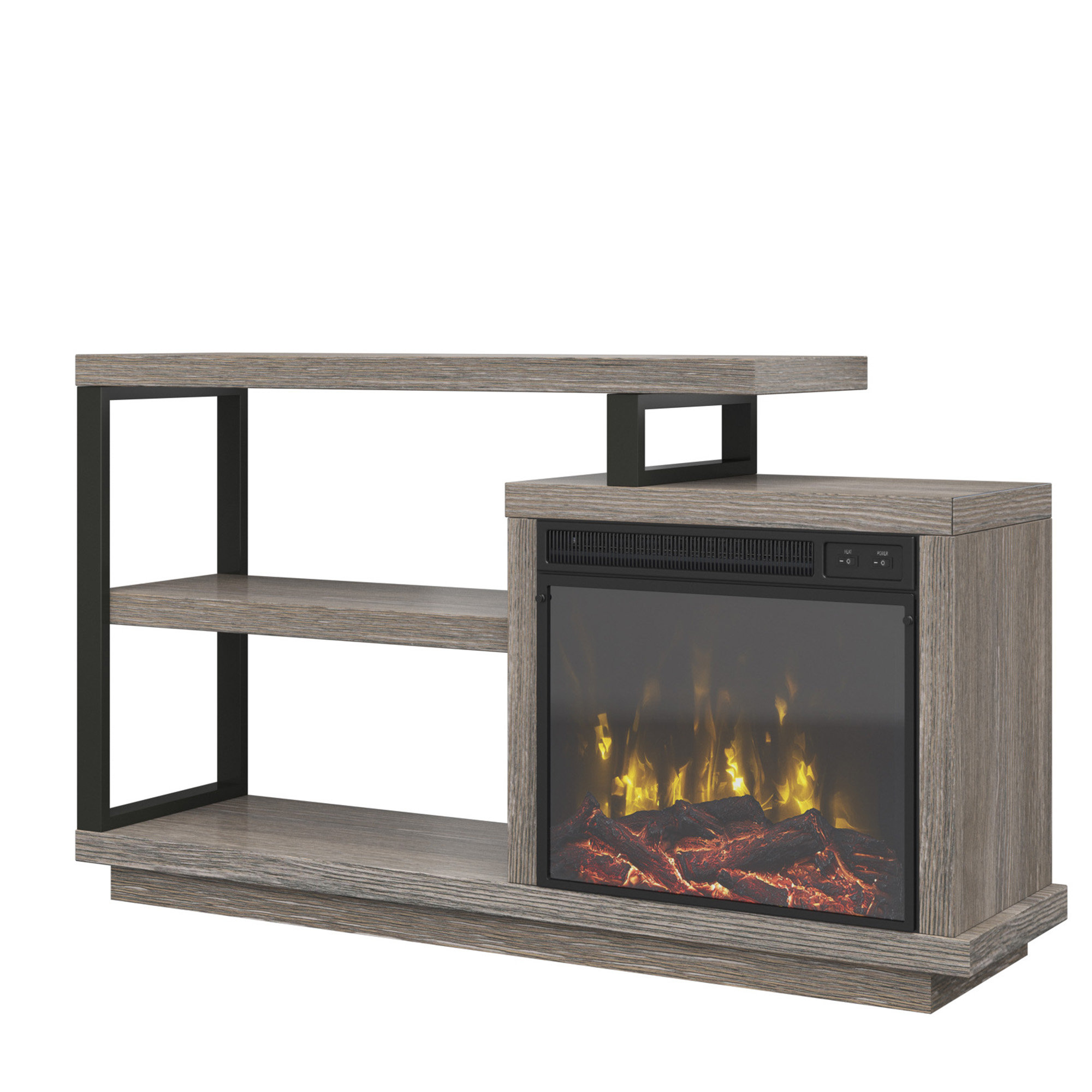 Louann Tv Stand For Tvs Up To 55 With Fireplace Reviews Allmodern