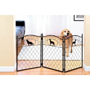 Freestanding Metal Dog Gate