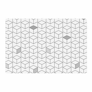 Shade Cubed Gray/White Area Rug