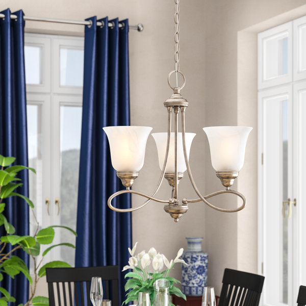 Three Posts Norwood 3Light Shaded Chandelier & Reviews Wayfair