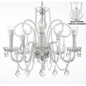 5-Light Crystal Chandelier