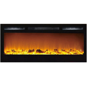 Madison Log Wall Mount Electric Fireplace by Gibson Living