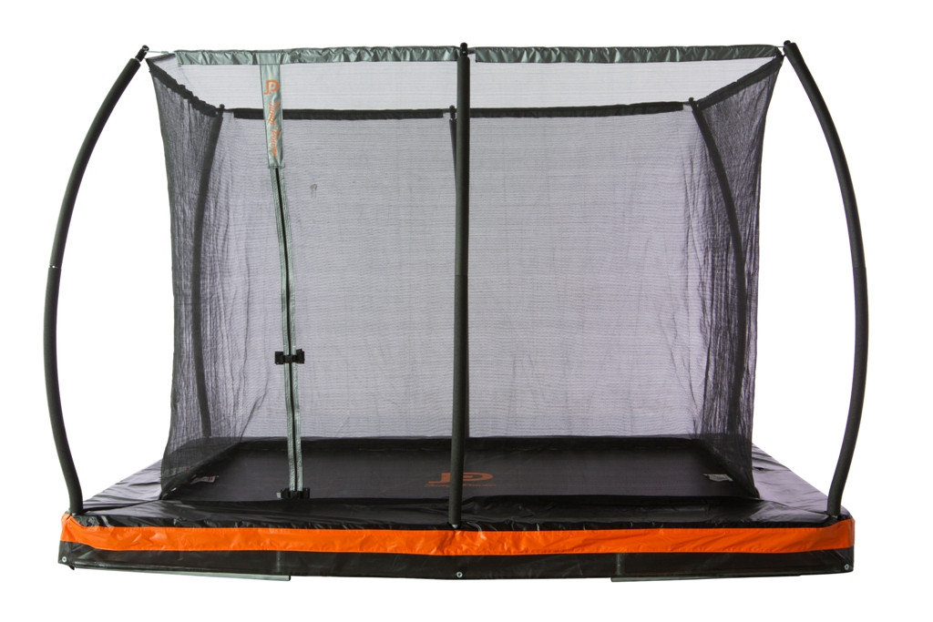 JumpPower InGround 10' Rectangular Trampoline with Safety Enclosure