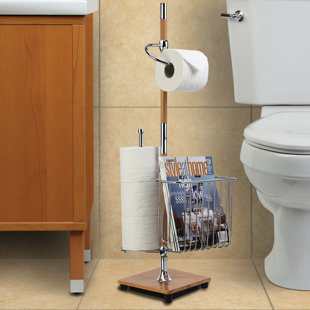 Toilet Paper Magazine Rack Wayfair Freestanding Toilet Paper Holder With Magazine Rack