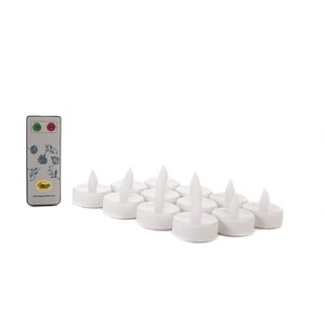 12 Piece Tea Lights Set with Remote