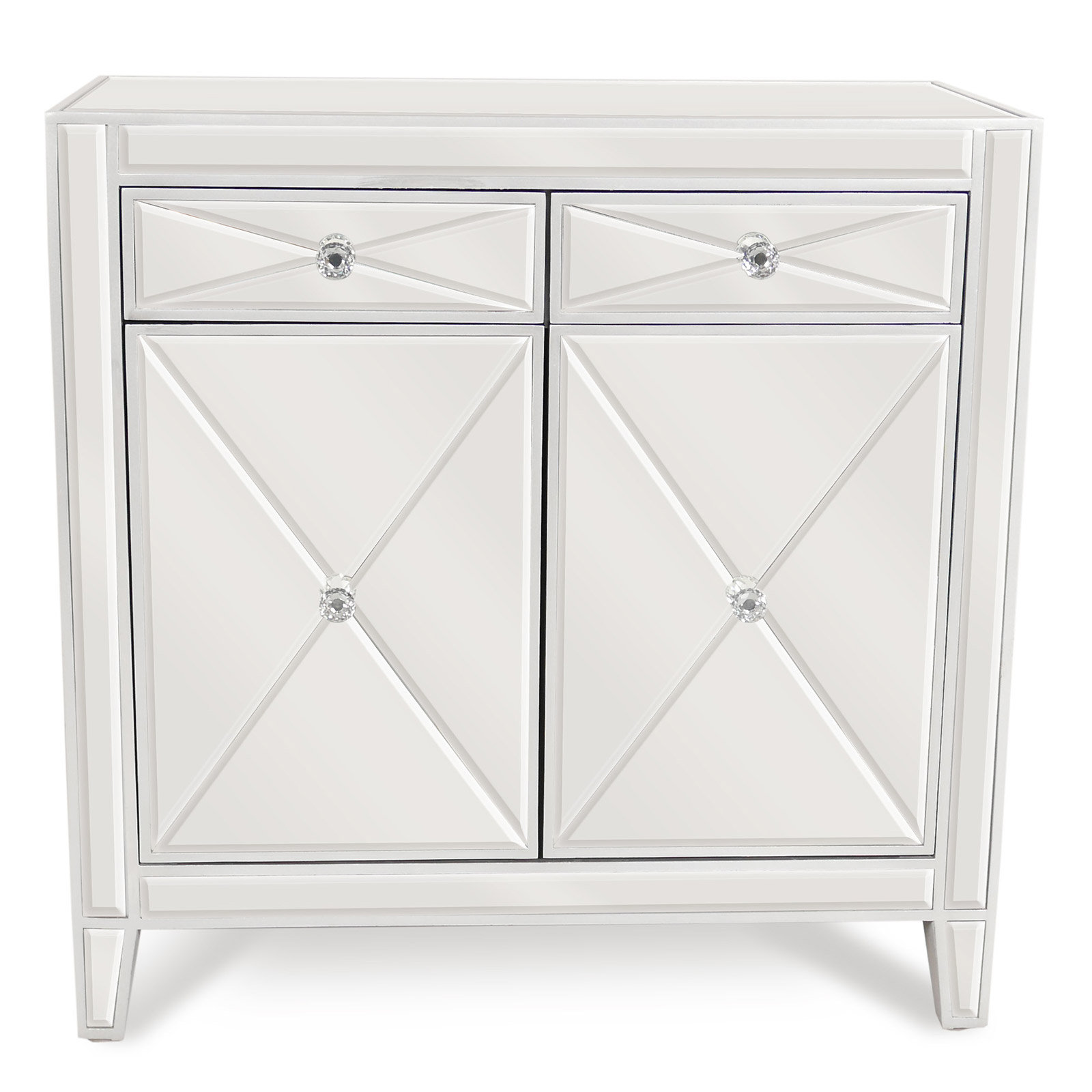Joseph Allen 2 Drawer Mirrored Accent Cabinet Wayfair