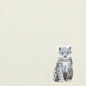 Baby Snow Leopard by Cathy Walters Canvas Art