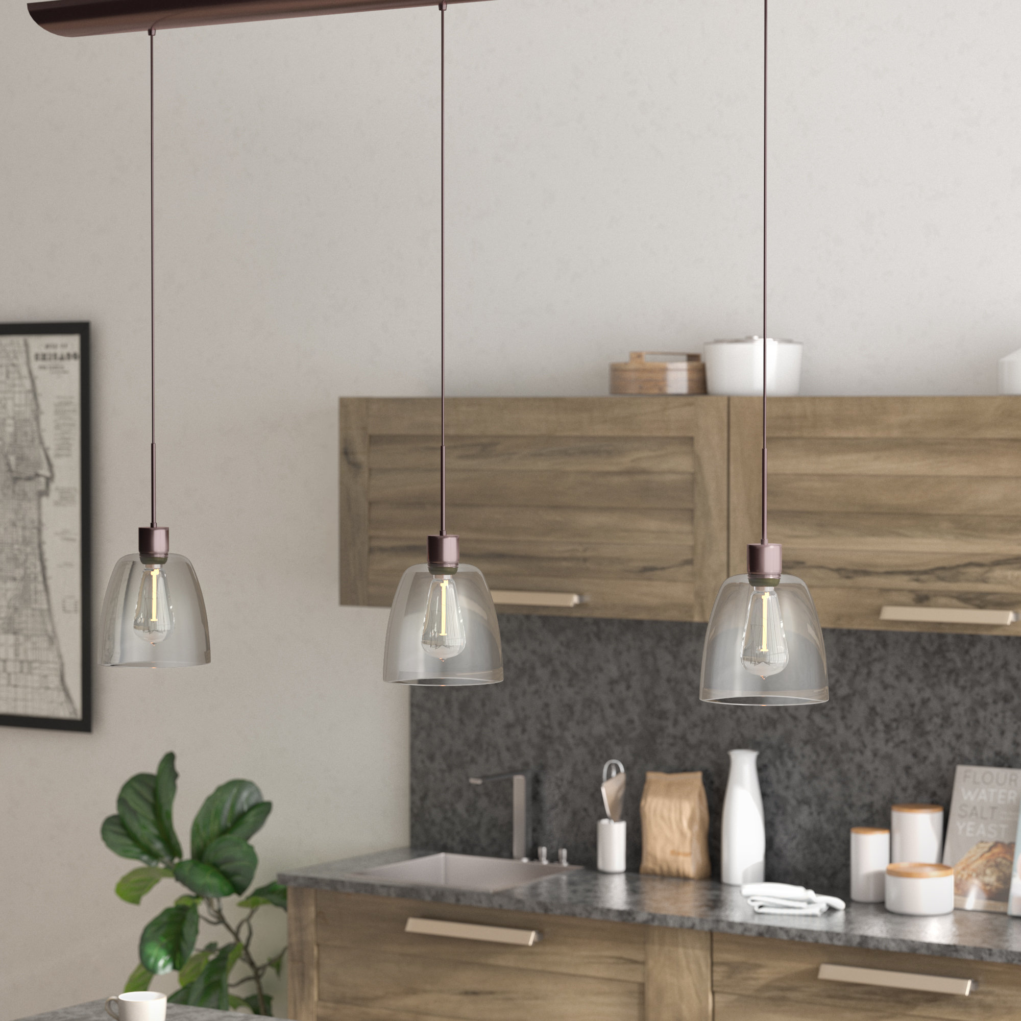 17 Stories Arinze 3 Light Oil Brushed Bronze Kitchen Island Pendant 17 Stories Arinze 3 Light Oil Brushed Bronze Kitchen Island Pendant Reviews Wayfair