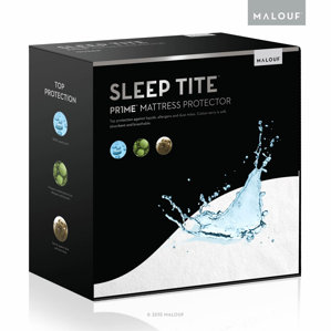 Smooth Hypoallergenic Waterproof Mattress Protector by Malouf