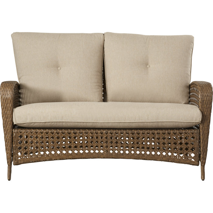 Edwards 4 Piece Rattan Sofa Seating Group With Cushions