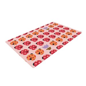 Jane Smith Seasons Spring Pink/Red Area Rug