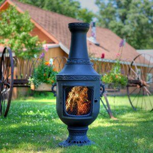 Venetian Style Aluminum Wood Burning Chiminea