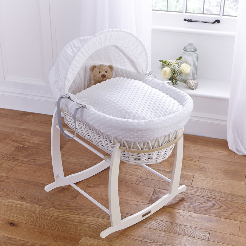 Clair De Lune Dimple Wicker Moses Basket & Reviews Wayfair.co.uk