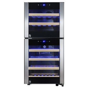 33 Bottle Dual Zone Convertible Wine Cooler by A..