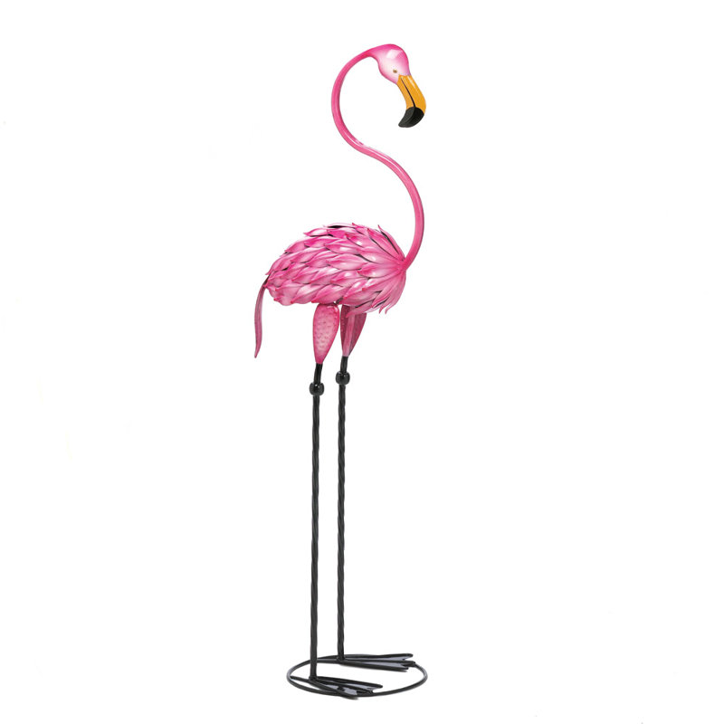Pink Flamingo Lawn Ornament Wayfair Fabulous Flamingo Garden Statue