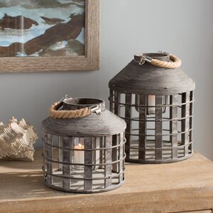 Jerico Metal Lanterns (Set of 2)